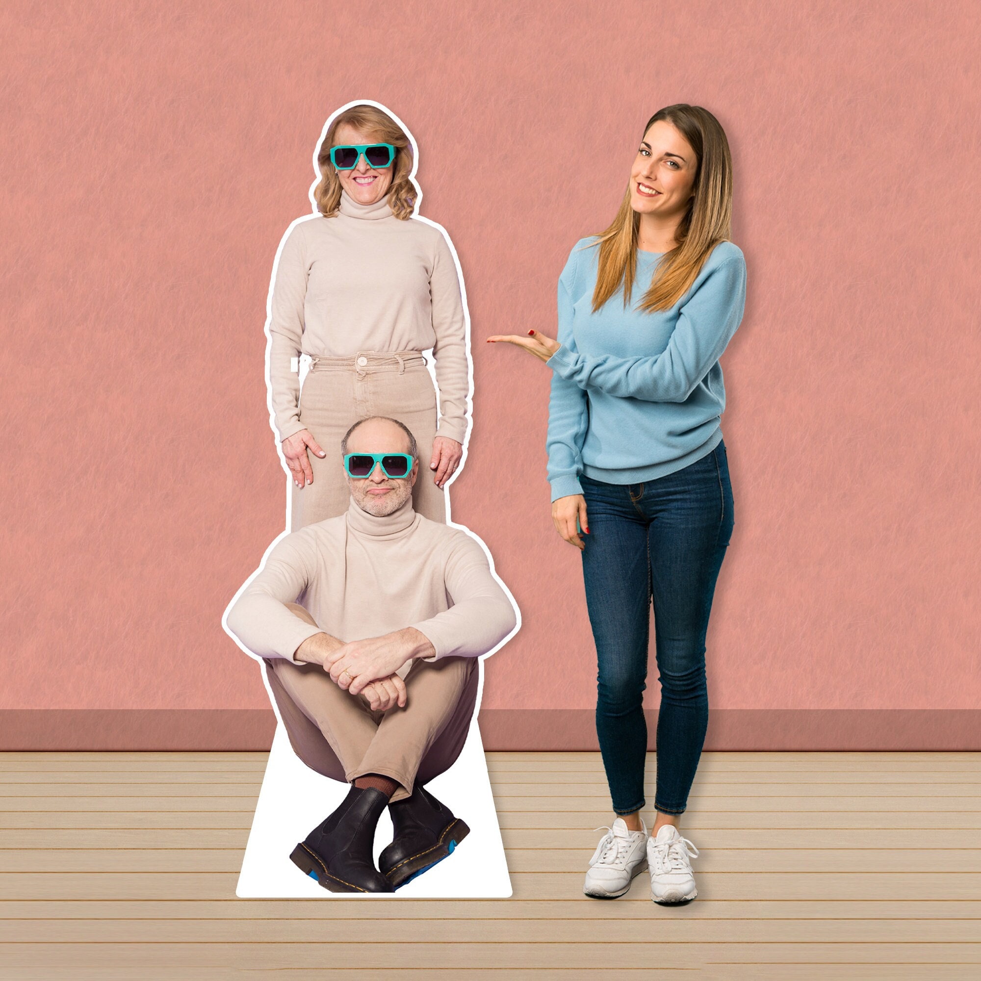 Custom Life Size Coroplast Cutouts of Any Photograph Personalized Full Body Standees Lifesize Standup Great for Parties and Special Events