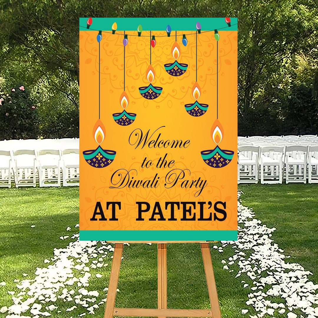 Custom Diwali Foam Board Poster Sign Diwali & Event Custom Etsy