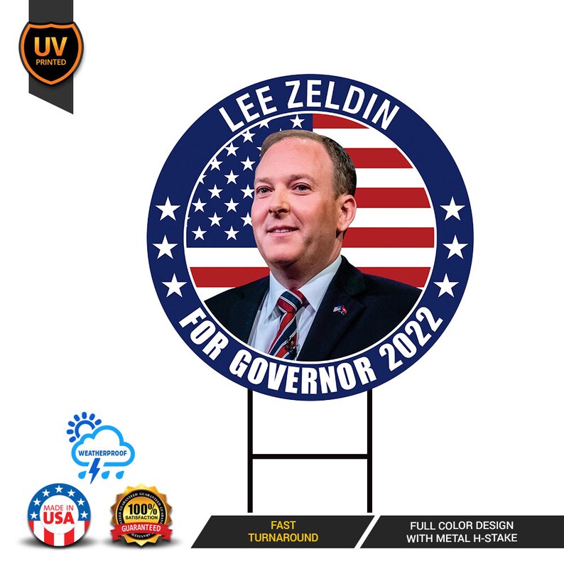 Lee Zeldin for New York Governor Yard Sign Coroplast 2022 Etsy Canada
