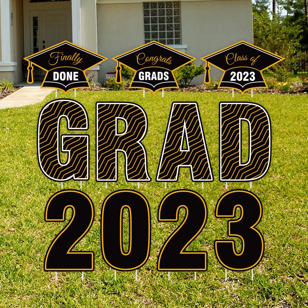 Graduation Yard Sign Letters, Graduation 2023 Yard Cutouts