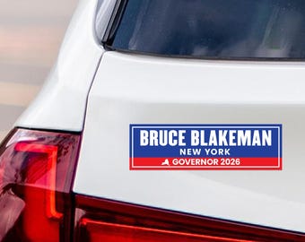 Bruce Blakeman For New York Governor 2026 Car Magnet - Vote Bruce Blakeman Vehicle Magnet, Governor Elections 2026 Magnet - 10" x 3"