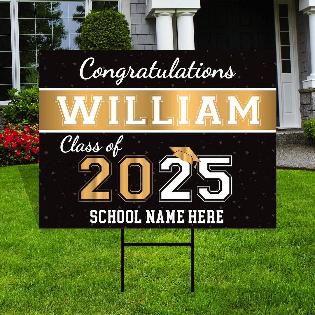 Class Of 2025 Yard Sign Design 