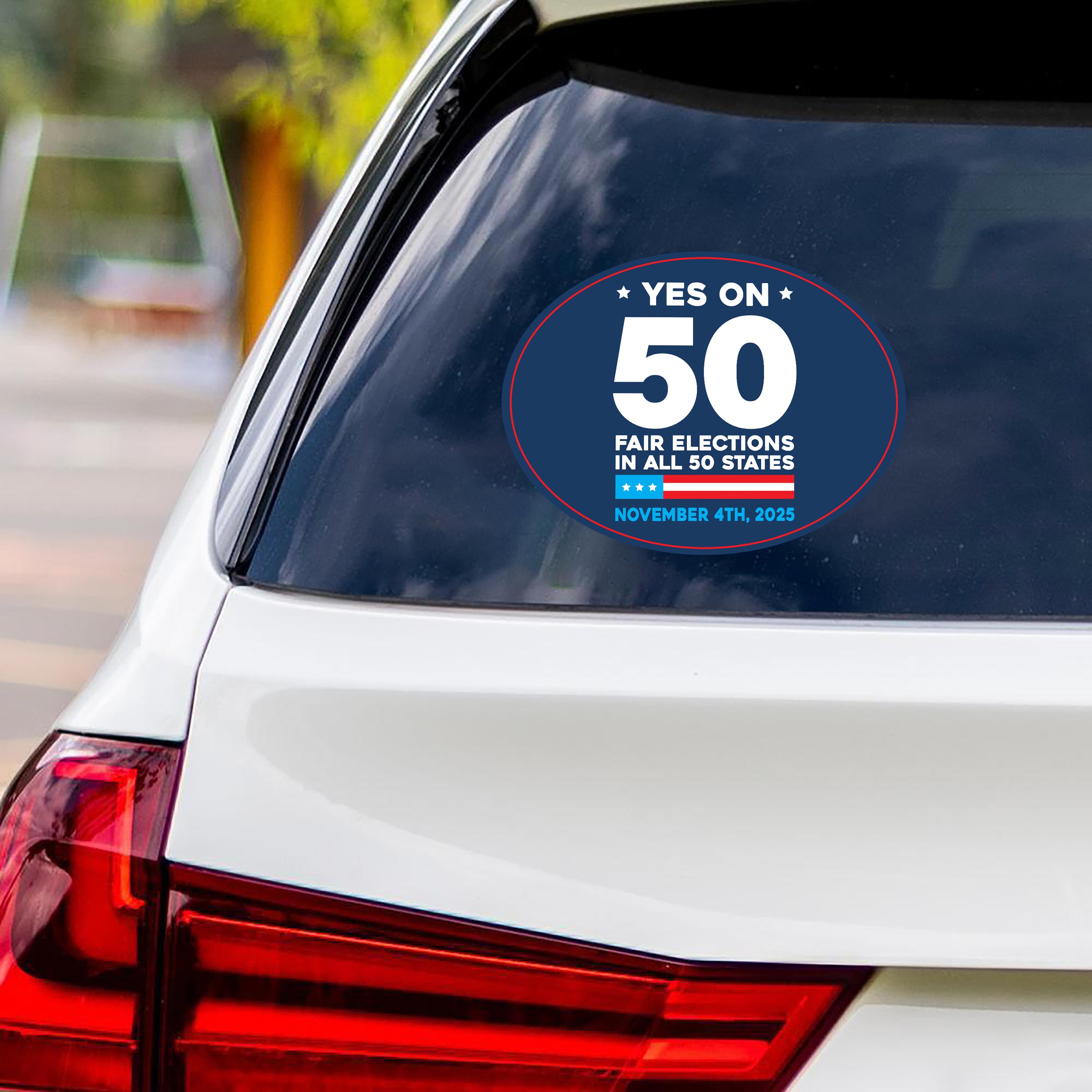 Reforms Stickers Yes on Prop 50 Vinyl Sticker, Anti-gerrymandering Political Decal ...