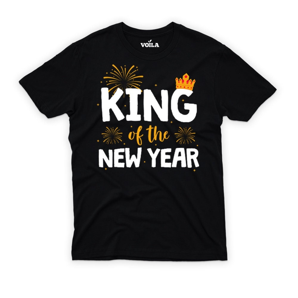 King of the New Year T-shirt for Men, New Year's Eve Party Shirt
