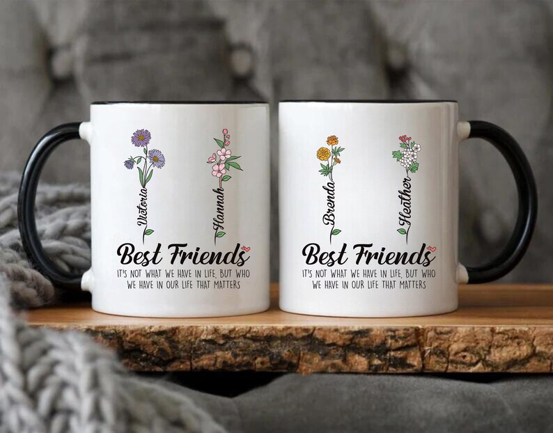 Personalized Best Friend Coffee Mug - Unique Birthday & Sister Gifts ...