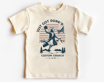Just Got Dunked Funny Baptism Baby Shirt, Baby Bodysuit, Toddler Sweatshirt - Custom Christening Outfit, Christian Baptism Gift for Baby