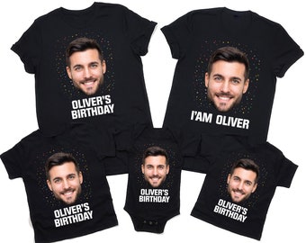 Custom Photo Face T-Shirt For Men, Personalized Face Photo Women V Neck Shirt, Custom Face Shirt For Kids, Unisex Customize Your Own T-Shirt