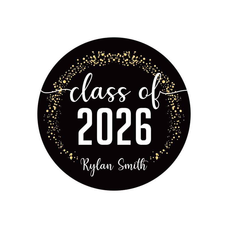 Personalized Graduation 2026 Stickers, Custom Class of 2026 Stickers ...