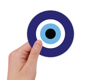 Evil Eye Stickers - Evil Eye Vinyl Stickers, Evil Eye Water Bottle, Laptop, Phone Stickers, Gift Stickers