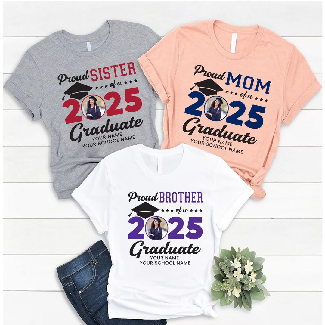 School Graduation 2020 Graduation Family Shirts Grad Squad 2024