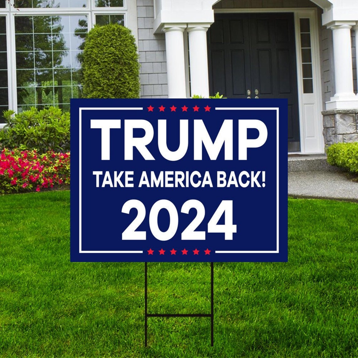 Trump 2024 Yard Sign 24 x 18 Coroplast Visible Etsy