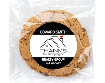 Personalized Realtor Open House Stickers, Custom Real Estate Stickers, Real Estate Marketing Labels, Round Realtor Favors, Gift Sticker