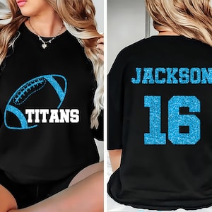 Custom Football Mascot Shirt, Personalized Team Spirit Tee, Football Mom Shirt, Customized Game Day Shirt, Unisex Shirt, Front Back
