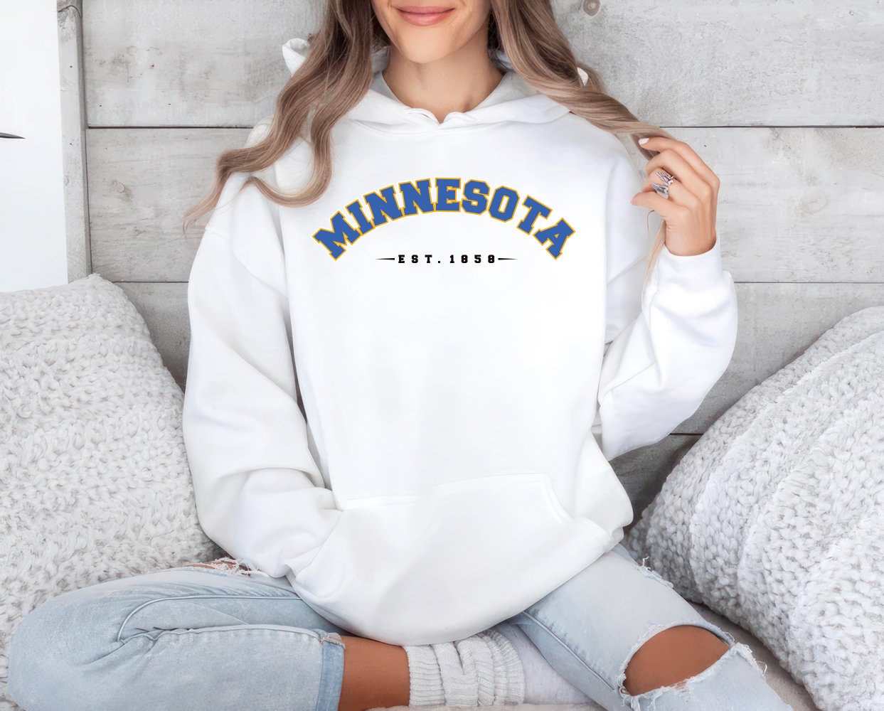 Minnesota Hoodie, Vintage Minnesota Unisex Hoodies