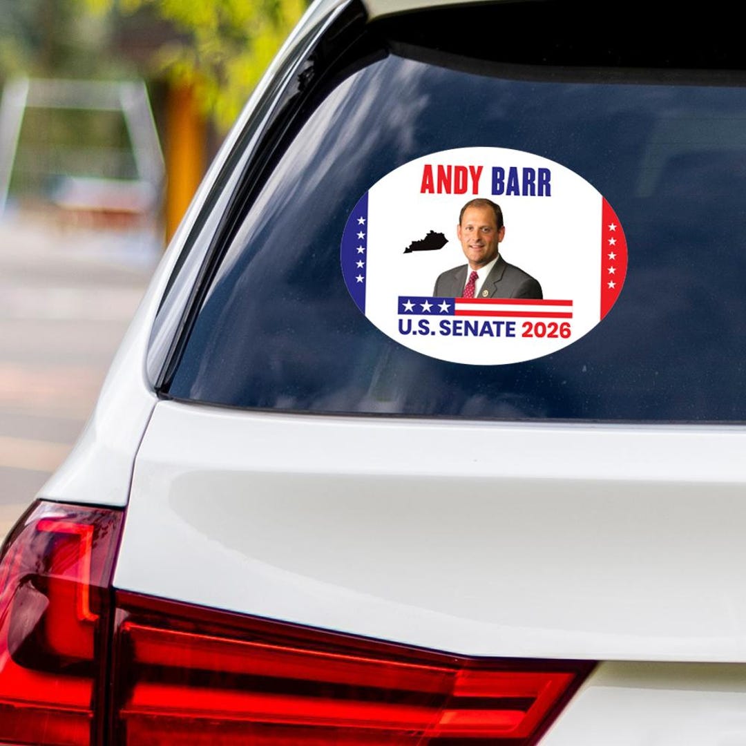 Andy Barr for Kentucky Senate 2026 Vinyl Sticker, Vote Andy Barr Decal ...