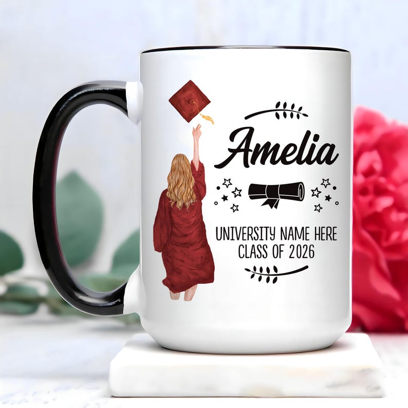 Personalized I'm So Done with This BS Mug, College Graduation Coffee Cup, Bachelor of Science Gift, Funny Grad Gift for Daughter, Sister image 10
