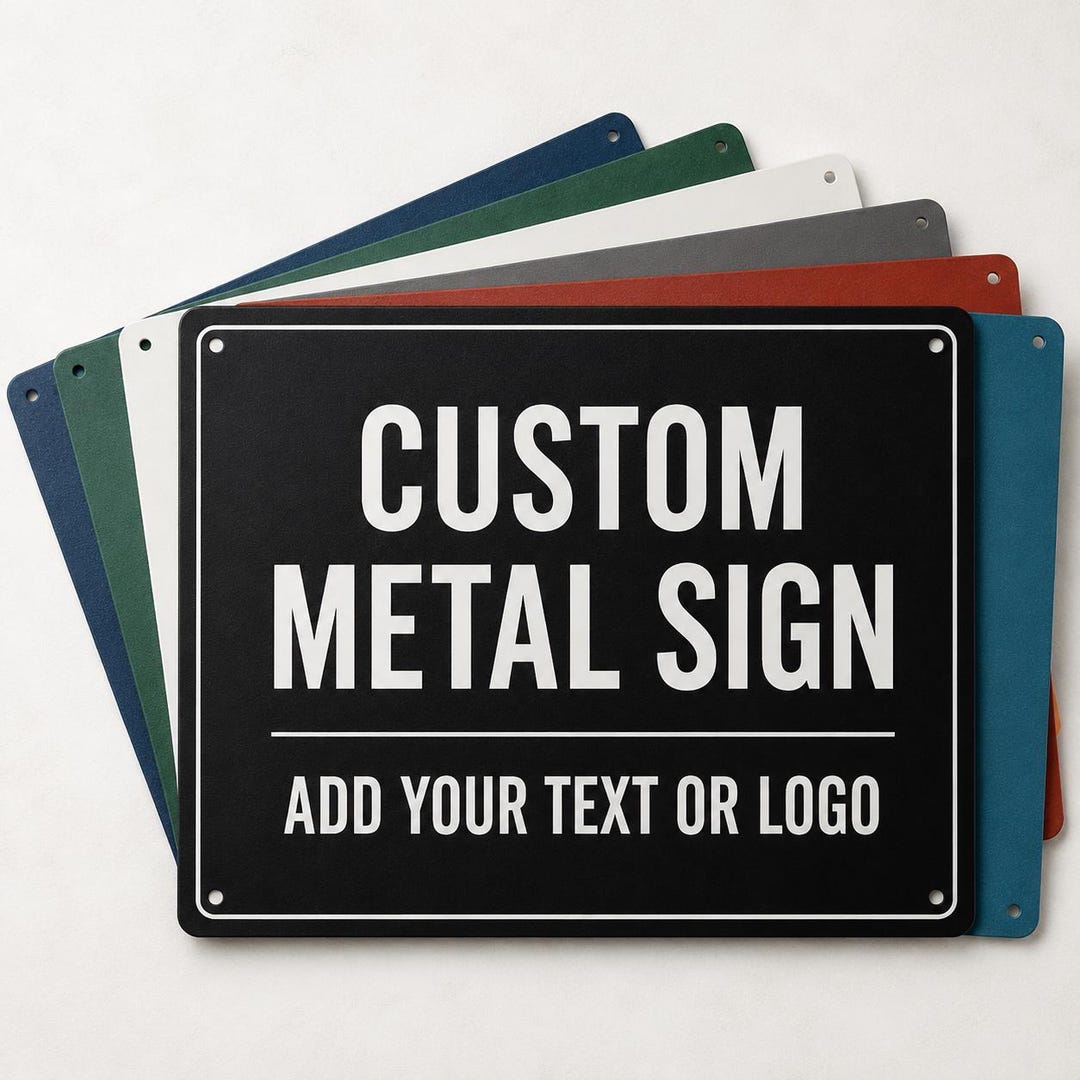 Custom Metal Sign With Text, Personalized Aluminum Sign for Home ...