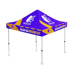 10 feet. Aluminum Canopy Tent With Event Tent Top - Fully Customized For Sporting Events, Festivals, And Trade Shows