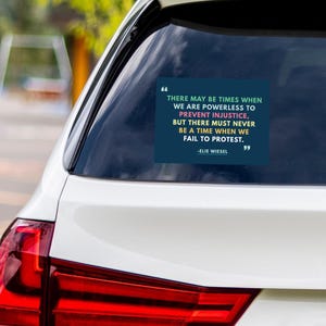 Resistance Vinyl Sticker, Resist Hate Decal, Women&#39;s Rights, Anti-Trump, Resist Racism Sticker, Resist Fascism Car Bumper Sticker, 6&quot; x 4.5&quot;