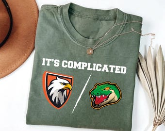 Custom House Divided Shirt, Personalized Two Sports Team Shirt, Football, Baseball, Hockey, Basketball Shirt, Any Team Logo College Shirt