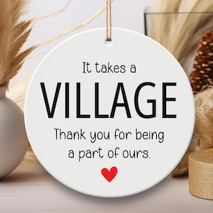 Il faut une décoration de village, un souvenir en céramique de remerciement, un cadeau pour une éducatrice, un cadeau de remerciement pour une aide, merci de faire partie des nôtres