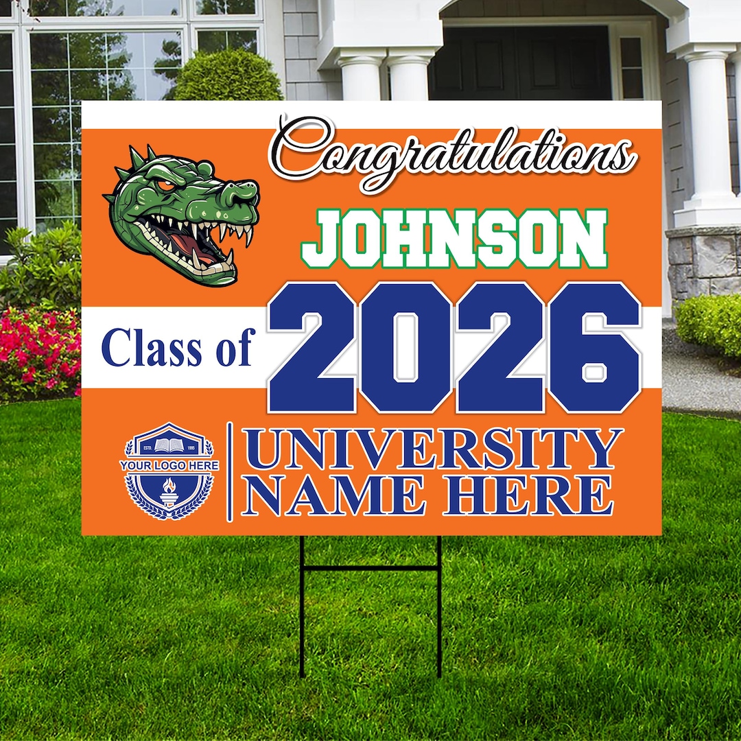 Personalized College Bound Yard Sign Class of 2026, Graduation Yard ...