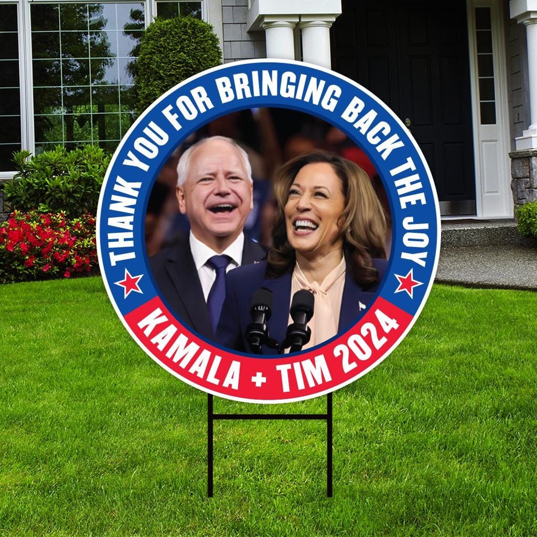 Buy Kamala Harris 2024 Yard Sign Coroplast Kamala Harris for President ...