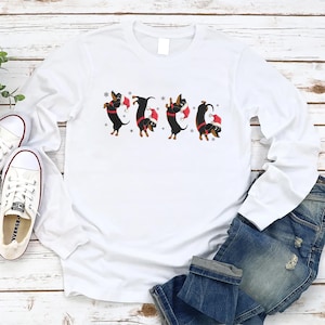 Dachshund Christmas Long Sleeve Shirt, Funny Dachshund Christmas Sweatshirt, Dachshund New Year Shirt, Dachshund Mom Hoodie, Dog Lover Gift