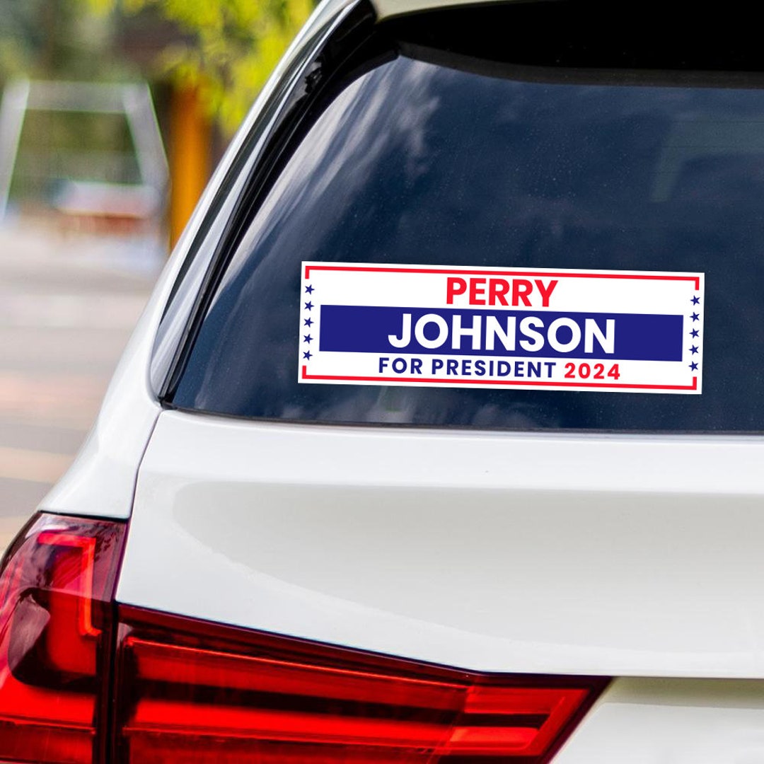 Perry Johnson 2024 Sticker Vinyl Decal, Perry Johnson for President