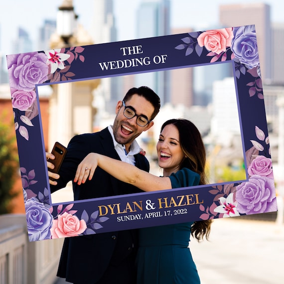 Personalized Wedding Selfie Frame Wedding Selfie Frame Photo - Etsy