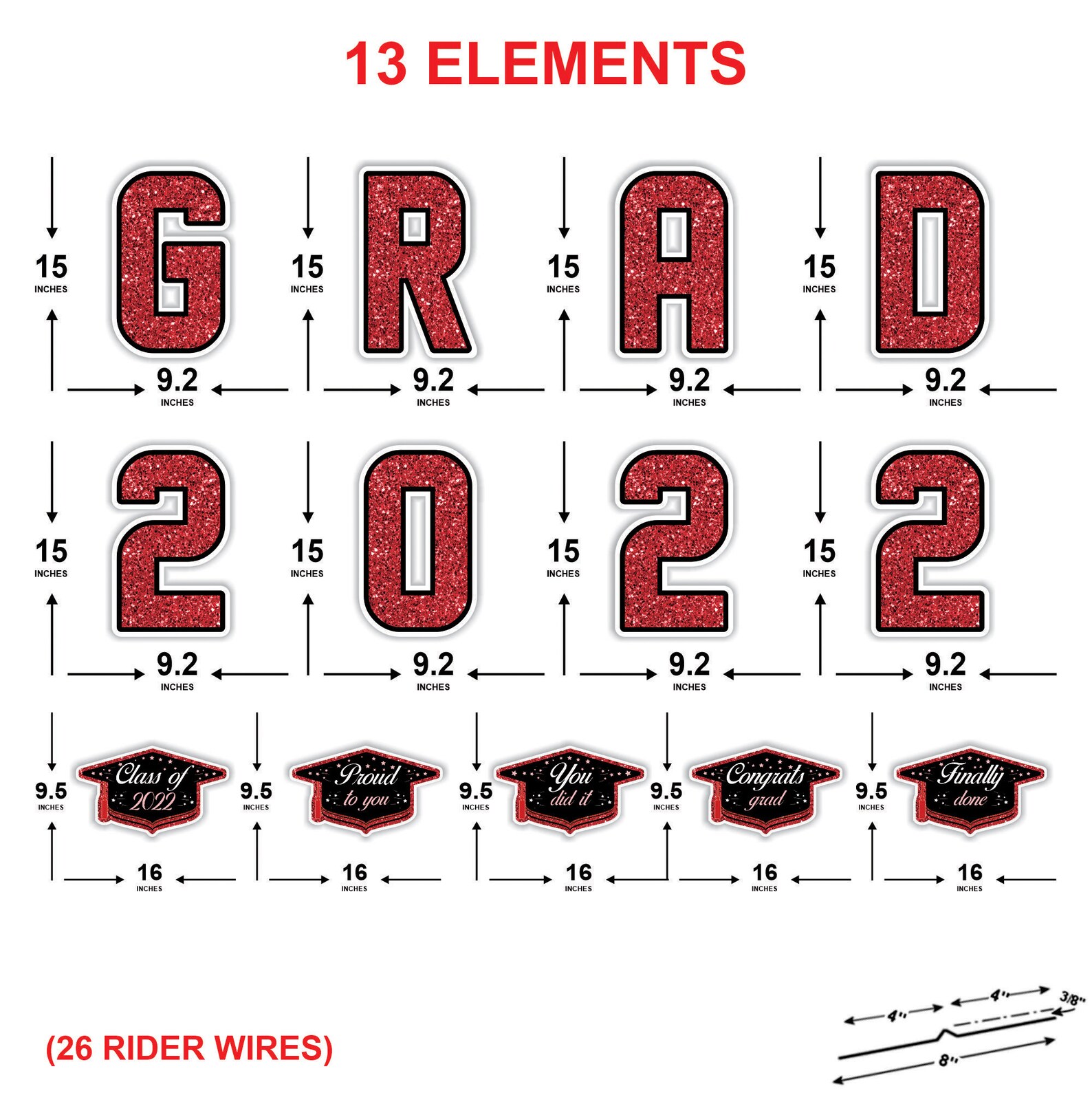 Graduation 2022 Yard Sign Letters Class of 2022 Yard Cutouts Etsy