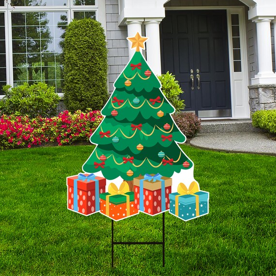 Christmas tree yard ornaments Clearance