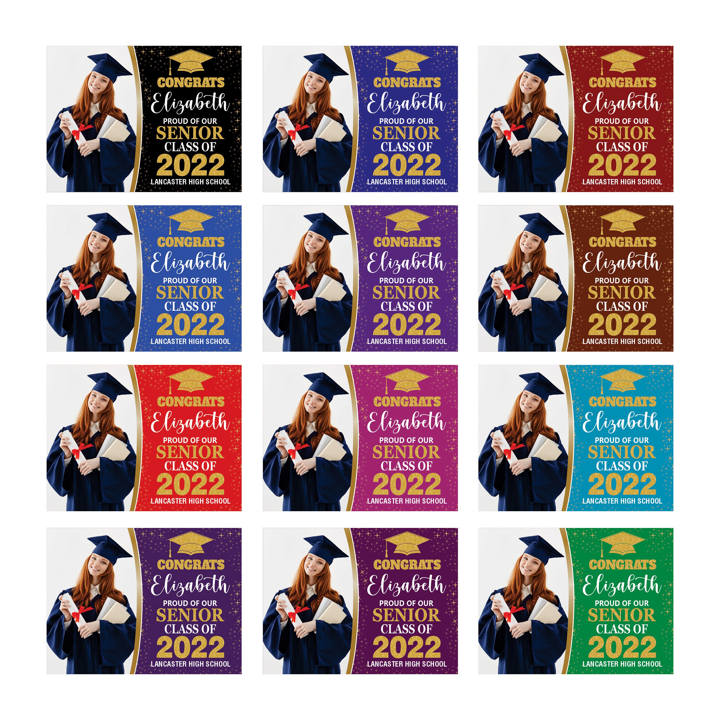 Personalized Graduation Yard Sign 2022 With Photo Grad Sign Etsy