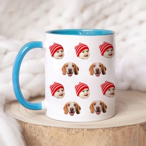 Personalized Photo Mug - Custom Baby, Dog, Husband Face Coffee Mug | Funny Gift for Parents, Grandparents | Unique Christmas & Birthday Gift