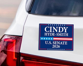 Aimant Cindy Hyde-Smith pour le Sénat du Mississippi 2026 - Aimant Hyde-Smith vote véhicule, Aimant Élections Sénat du Mississippi 2026 - 6 x 4,5 pouces
