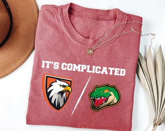 Custom House Divided Shirt, Personalized Two Sports Team Shirt, Football, Baseball, Hockey, Basketball Shirt, Any Team Logo College Shirt