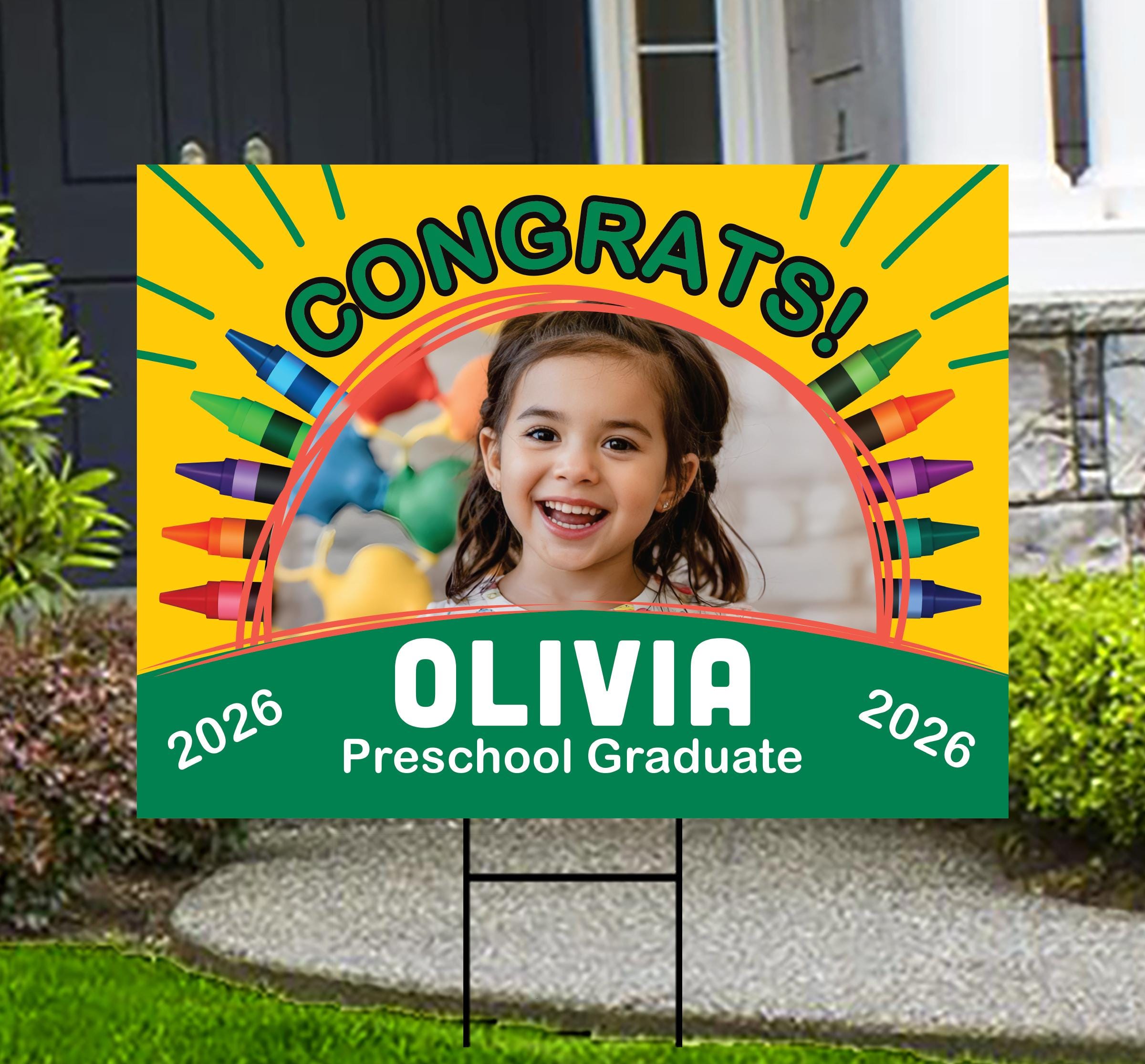 Graduation Yard Sign with Picture Graduation Yard Sign with Picture