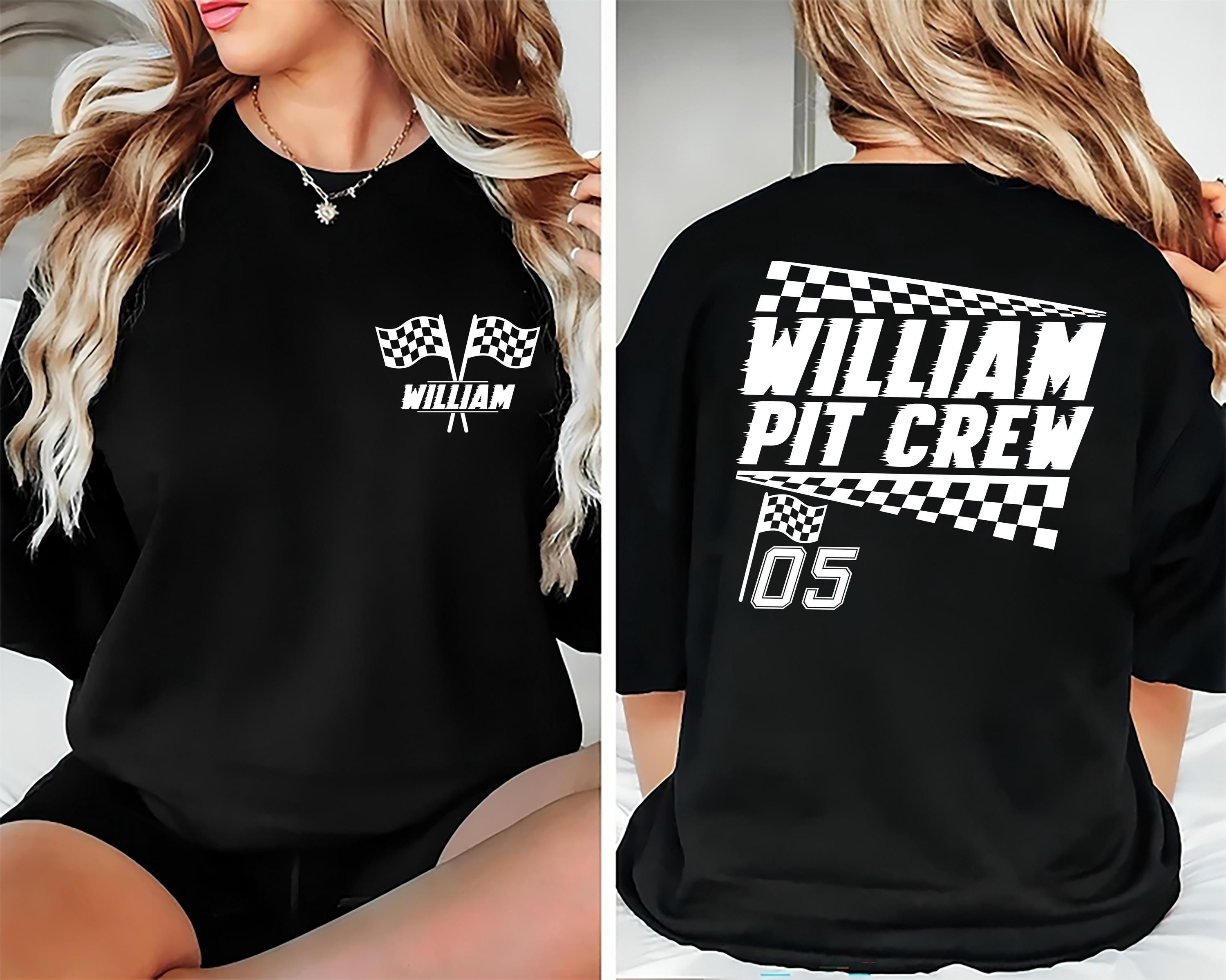Customizable Racing Shirts Custom Racing Shirt, Personalized Pit Crew Shirt, Motocross Pit Crew ...