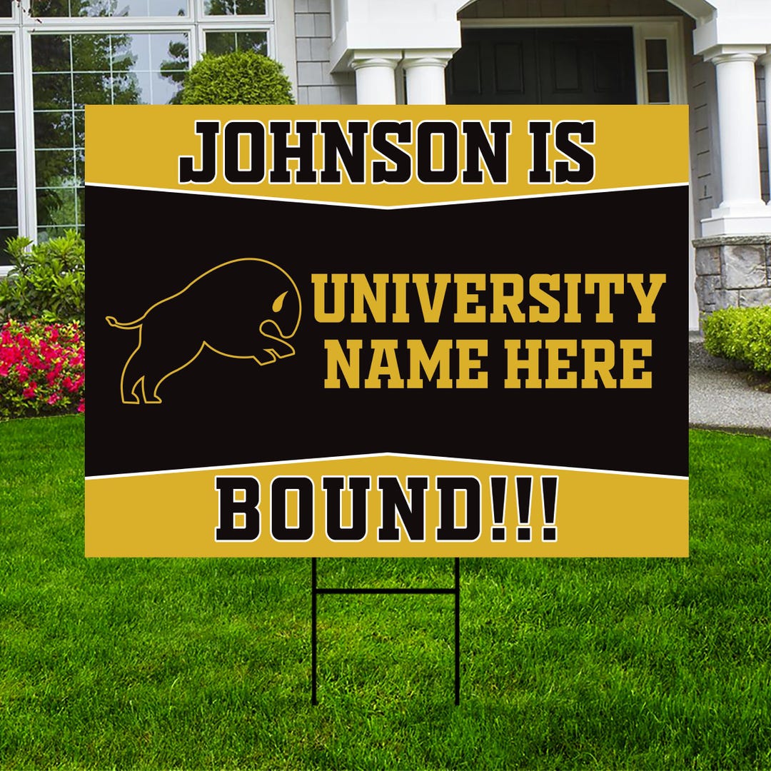 Personalized College Bound Yard Sign Class of 2026, Graduation Yard ...