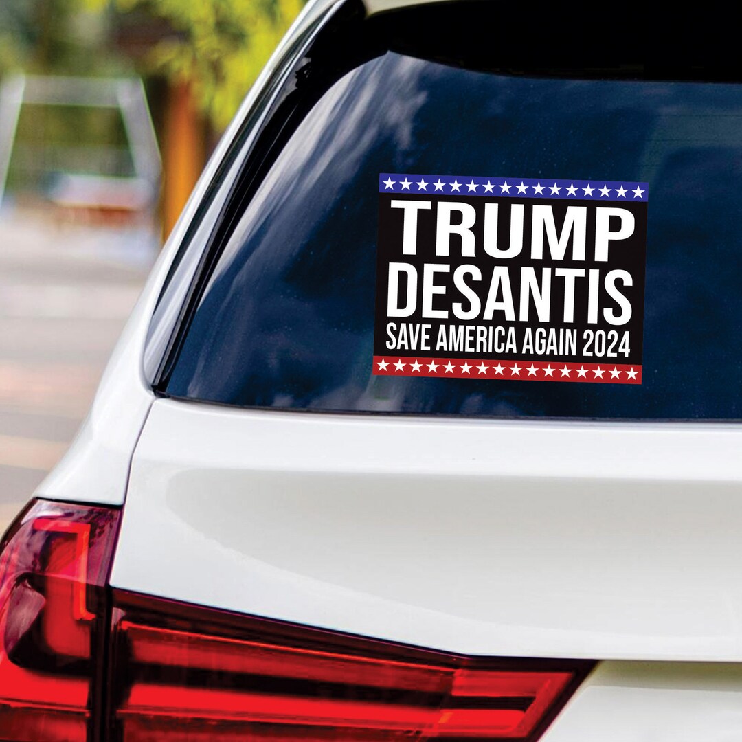 Trump Desantis 2024 Sticker Vinyl Decal, Vote Republican Vinyl Sticker