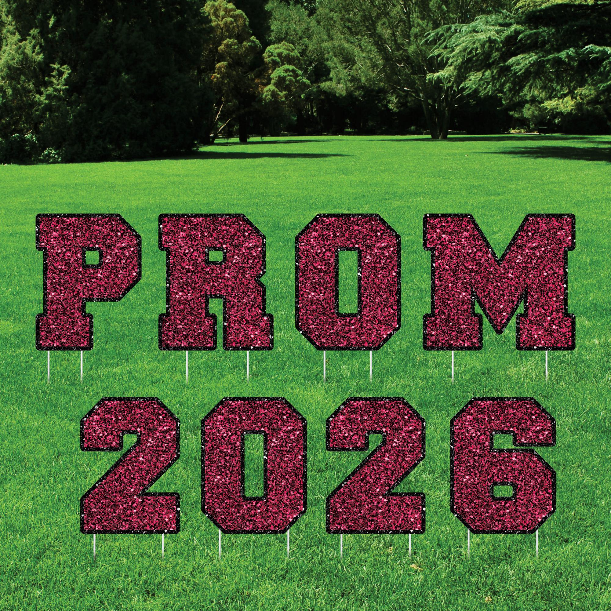 Prom Day Sign Prom 2026 Graduation Yard Sign Letters, Prom Graduation Yard Cutouts ...
