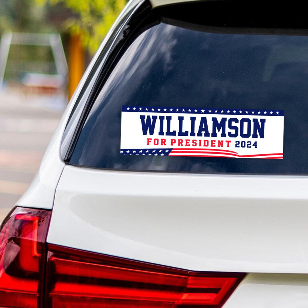 Marianne Williamson 2024 Sticker Vinyl Decal, Williamson for President