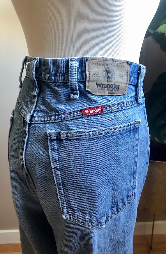wrangler raw jeans