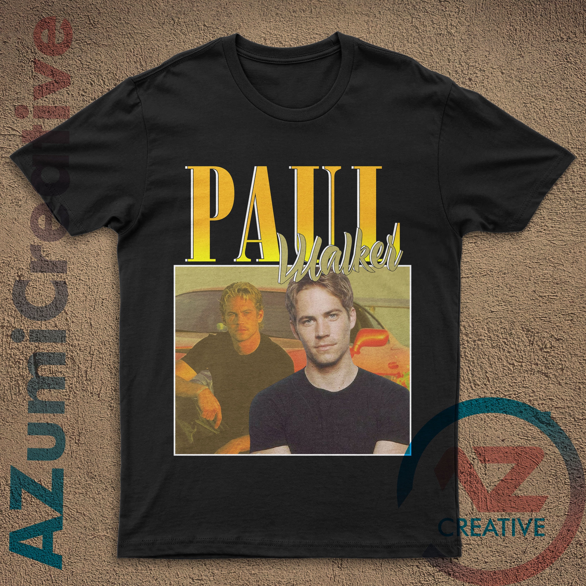 Paul walker graphic tee Clearance
