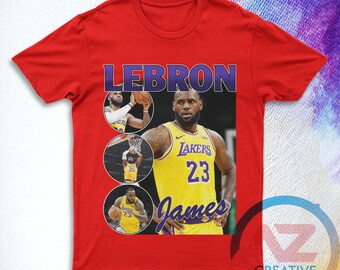 KING Lebron James T Shirt Rap 90s Casual T-Shirt in 2023