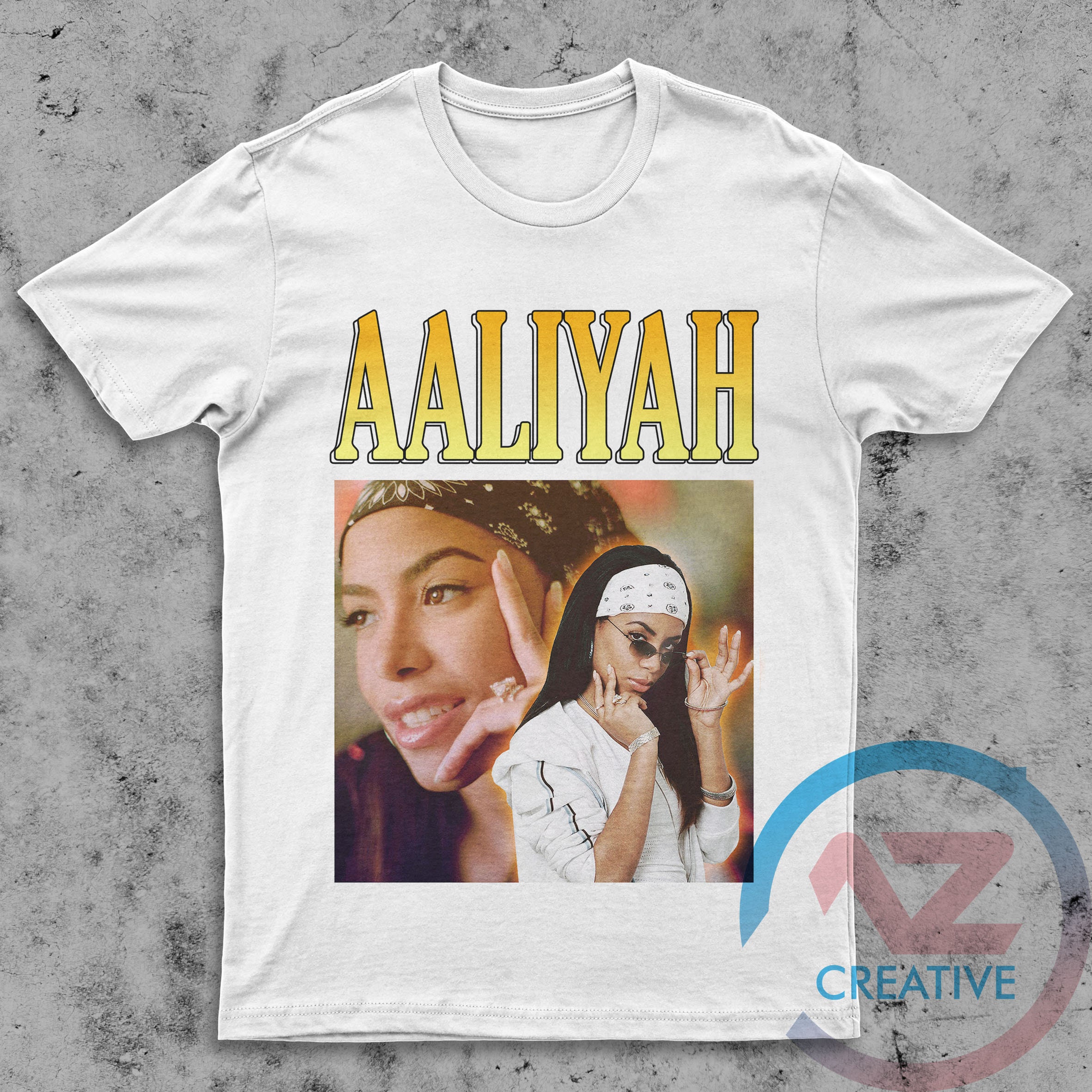 Aaliyah Vintage T-shirt Tribute Inspiring Aaliyah Tee | Etsy