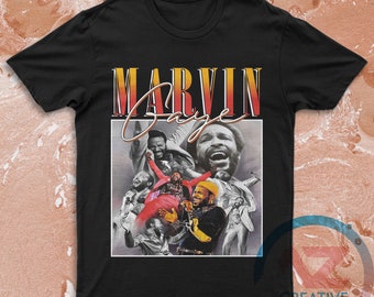 Marvin Gaye Shirt Vintage 90's legend Marvin Gaye Remembering Vintage  Unisex T-Shirt in memory t shirt homeage american legend t shirt