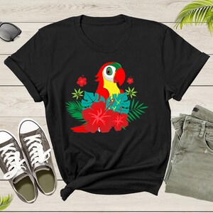 Cute Red Parrot Bird Lover Gift Women Men Boys Girls Kids T-Shirt Parrot Bird Lover Gift Tropical Cute Parrot Cockatoo Owner Animal Lover