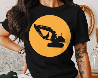 Construction Vehicle Tshirt, Excavator Tshirt Gift Idea, Funny Construction Lover Shirt, Construction Worker Gift, Building Site Tee