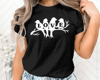 Cute Birdwatching Tshirt Bird Nerd Birdwatcher Bird Lover Gift for Men Women Kids Boys Girls T-Shirt